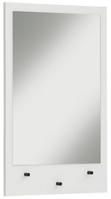 my home Wandspiegel »Dotti«, umkehrbarer Spiegel, mit drei schwarzen Haken, Breite 46,5 cm-Otto