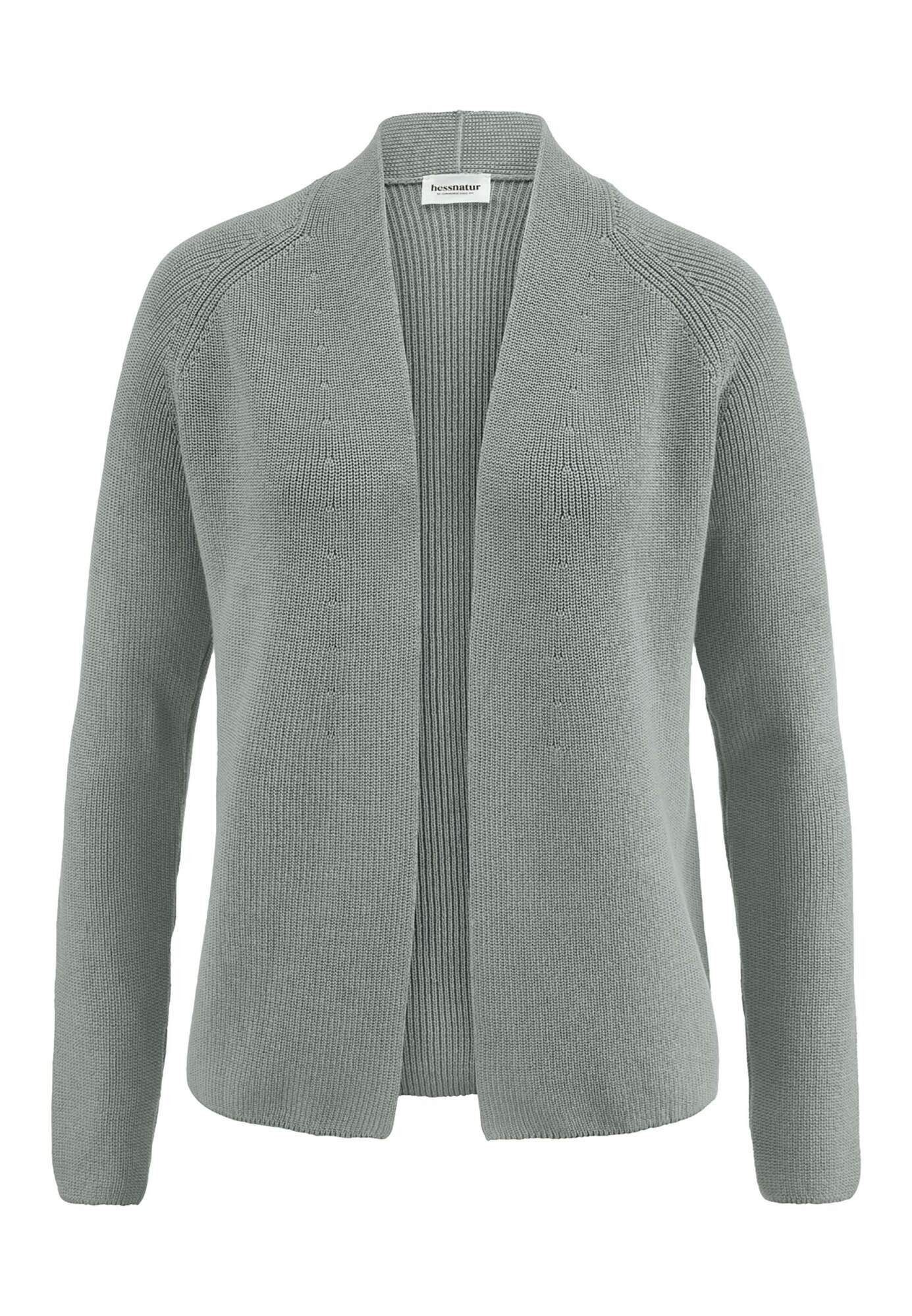 Hessnatur Strickjacke aus reiner Bio-Baumwolle (1-tlg)