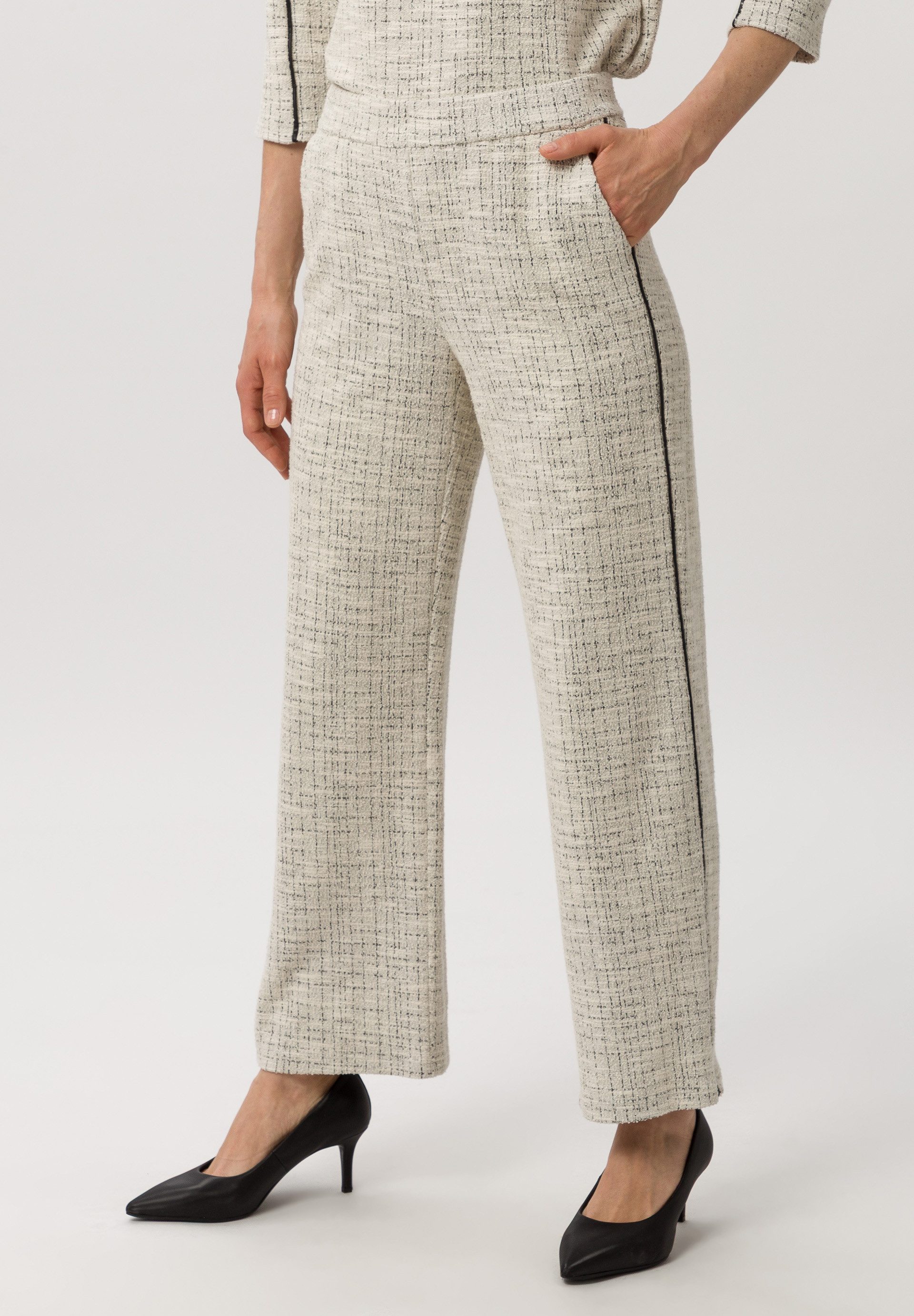 FRANK WALDER Schlupfhose mit Piping-Akzent günstig online kaufen