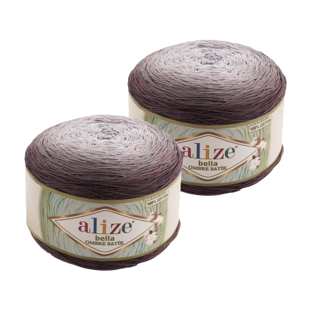 Häkelwolle 2 x ALIZE Bella Ombre Batik