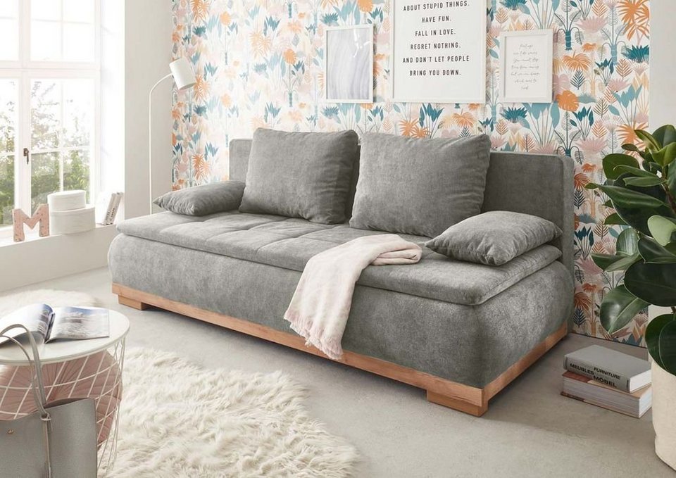 ED EXCITING DESIGN Schlafsofa, Mila Schlafsofa Schlafcouch Polstergarnitur  207x162 cm Schlamm