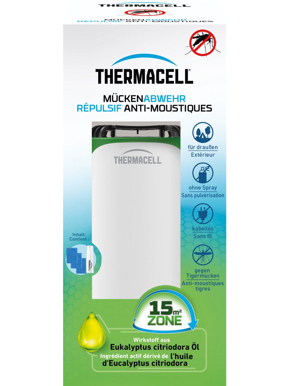 ThermaCell Insektenabwehrgerät Thermacell Mückenabwehr-Verdampfer Protect
