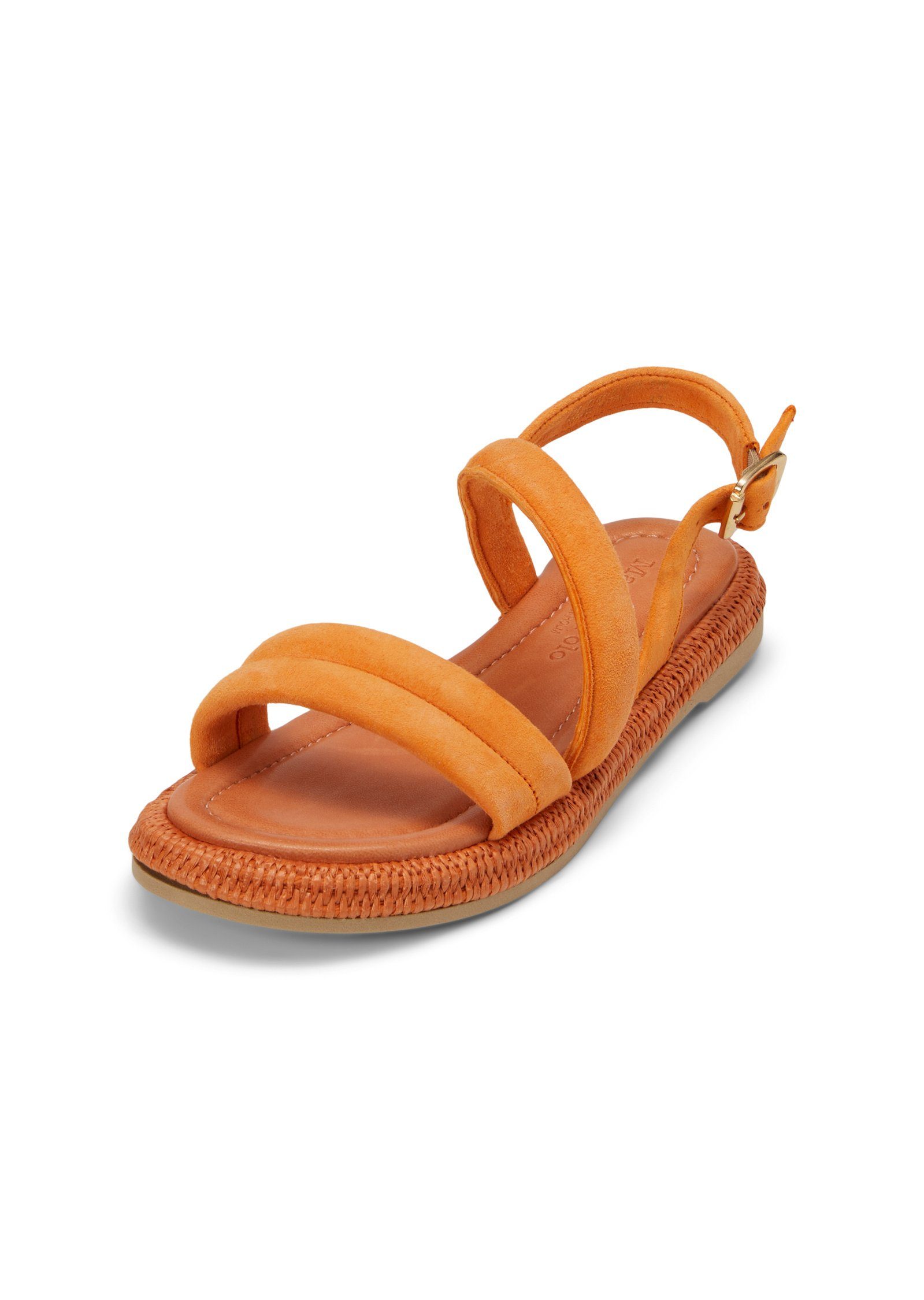 Marc O'Polo aus Ziegenleder orange Sandale softem