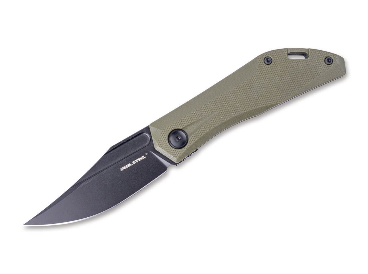 Real Steel Taschenmesser Real Steel Ventus Lite Taschenmesser aus D2 Stahl, (1 St), Edelstahlklinge, zweihandmesser
