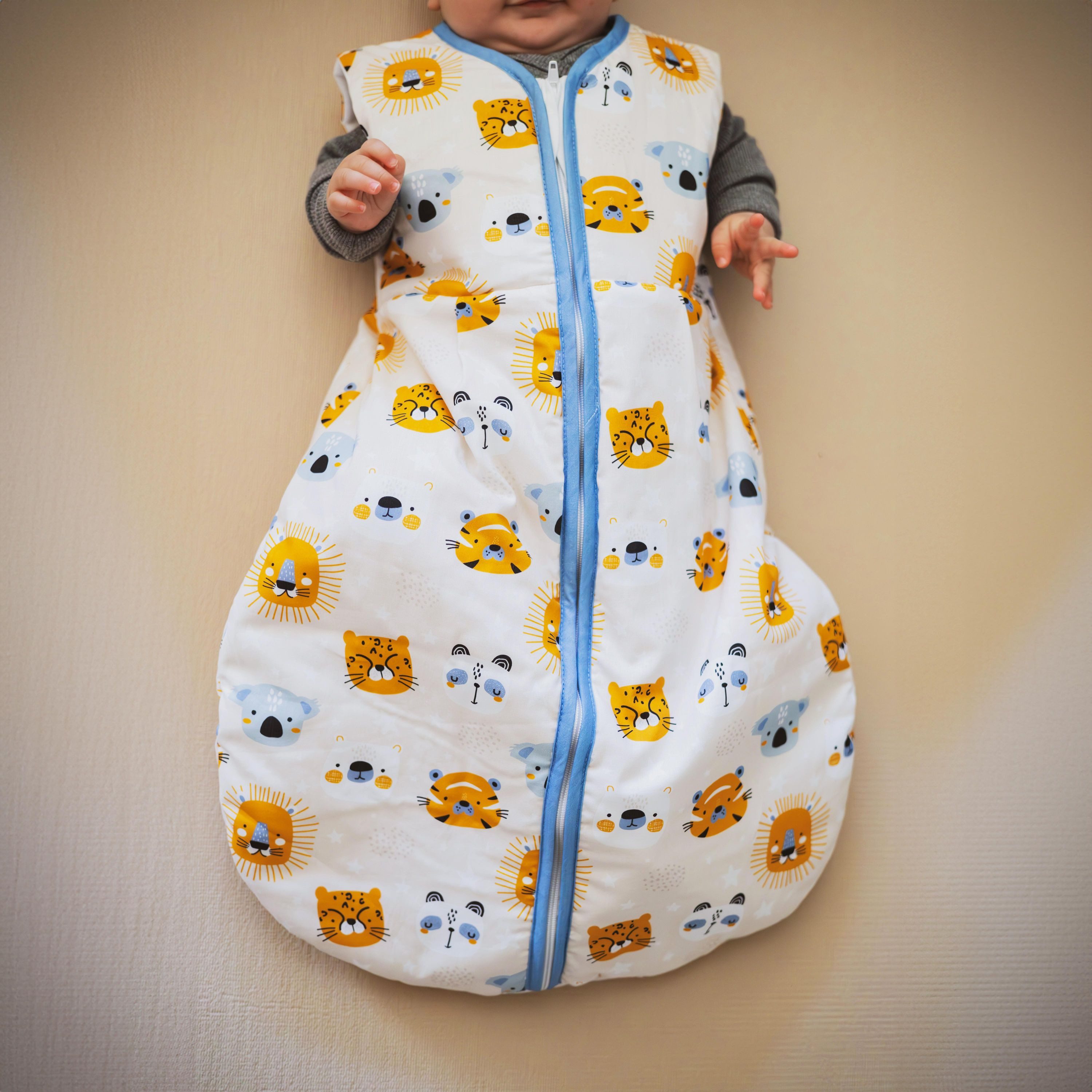 TupTam Babyschlafsack Kugelschlafsack ohne Ärmel 2.5 TOG Ganzjahr – Bild 4 von 5