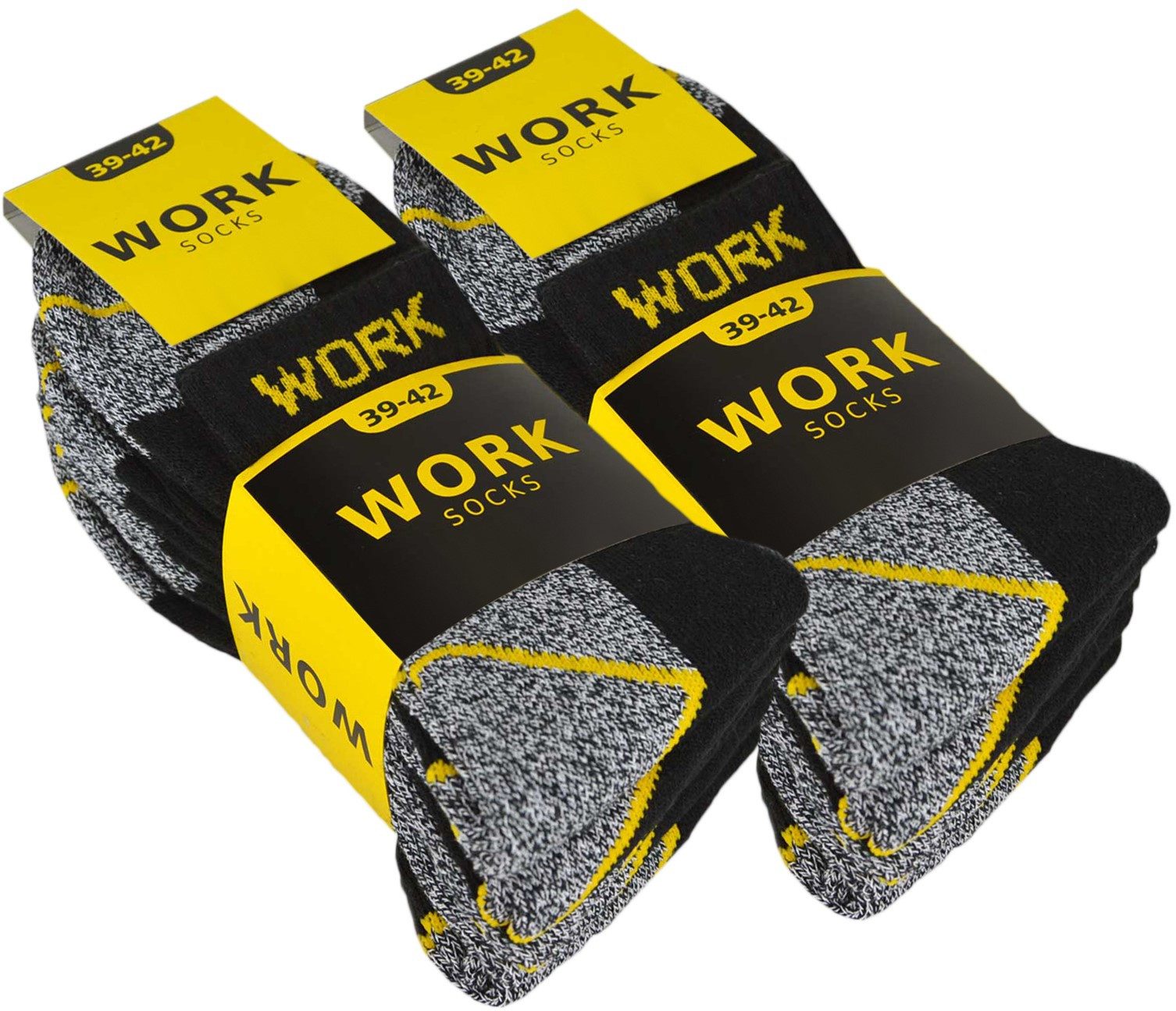 sockenkauf24 Arbeitssocken Herren Kurzsocken WORK kurze Arbeits Socken atmungsaktiv (10-Paar) Vollfrottee verstärkt