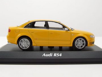 Maxichamps Modellauto Audi RS4 2004 gelb Modellauto 1:43 Maxichamps, Maßstab 1:43