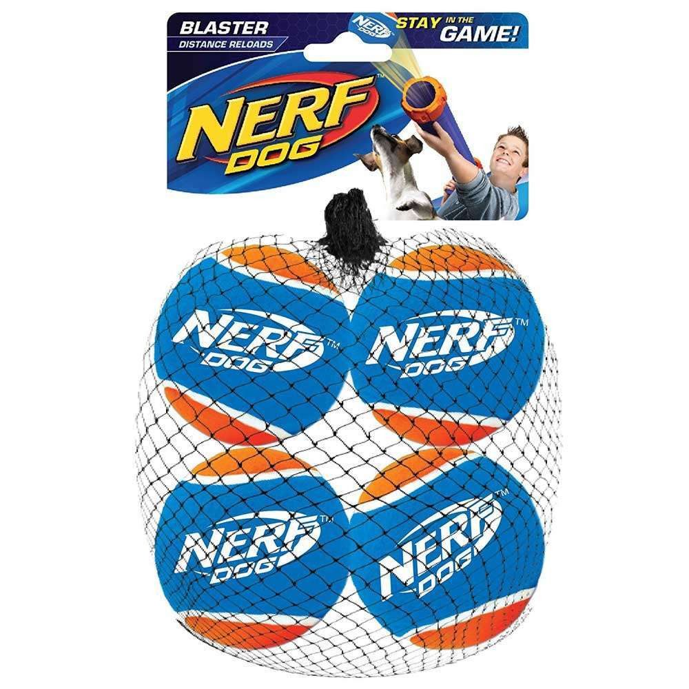 Nerf Dog Tierball NERF DOG Tennisball Blaster Ersatzbälle - 4er Set