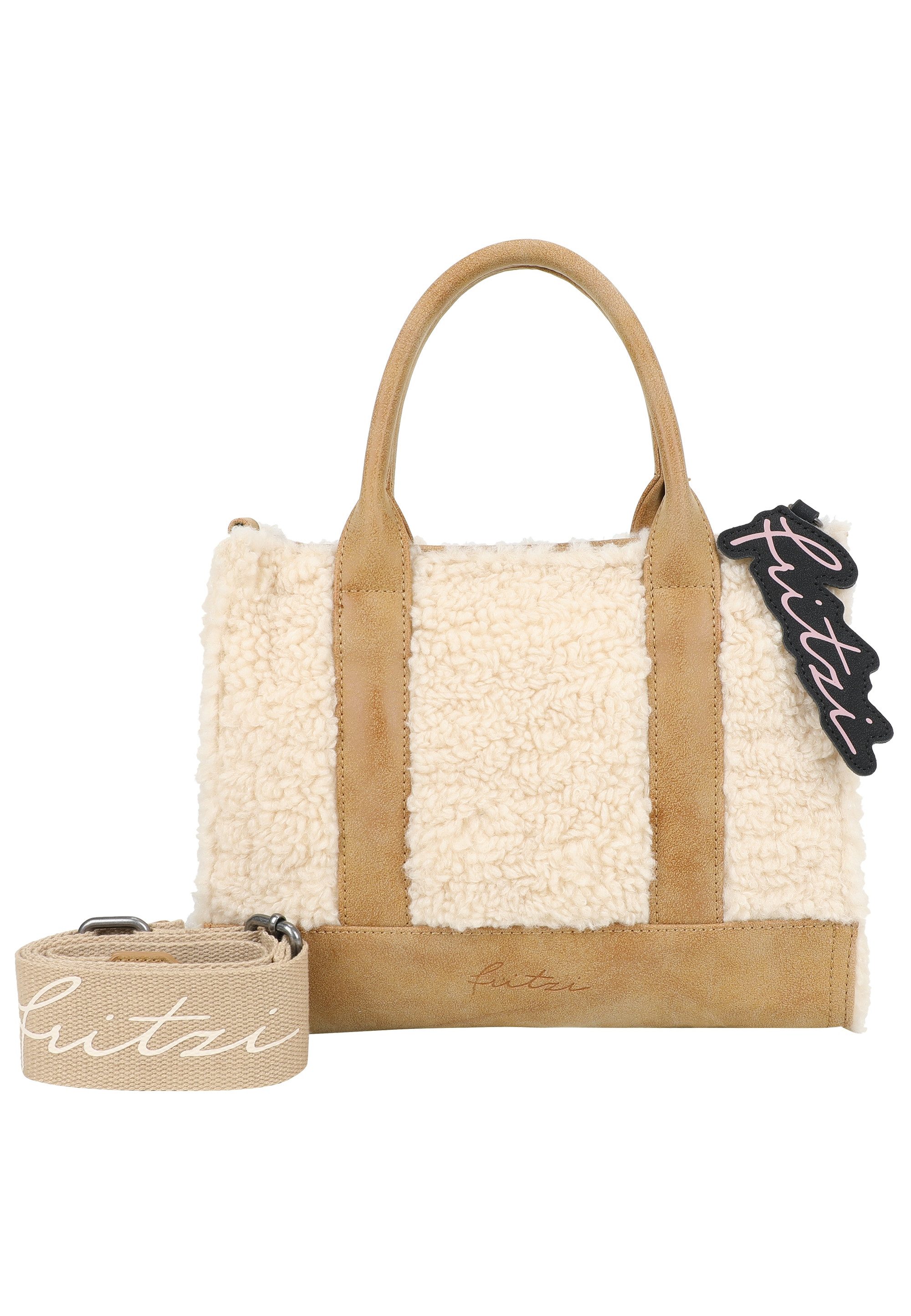 Fritzi aus Preußen Schultertasche Fritzi Square Limited Teddy, mit kuschelig-weicher Oberfläche