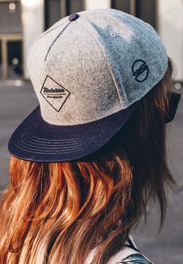 Blackskies Snapback Cap Ancient Gods Snapback Cap Horus - Grau-Blau-Flannel