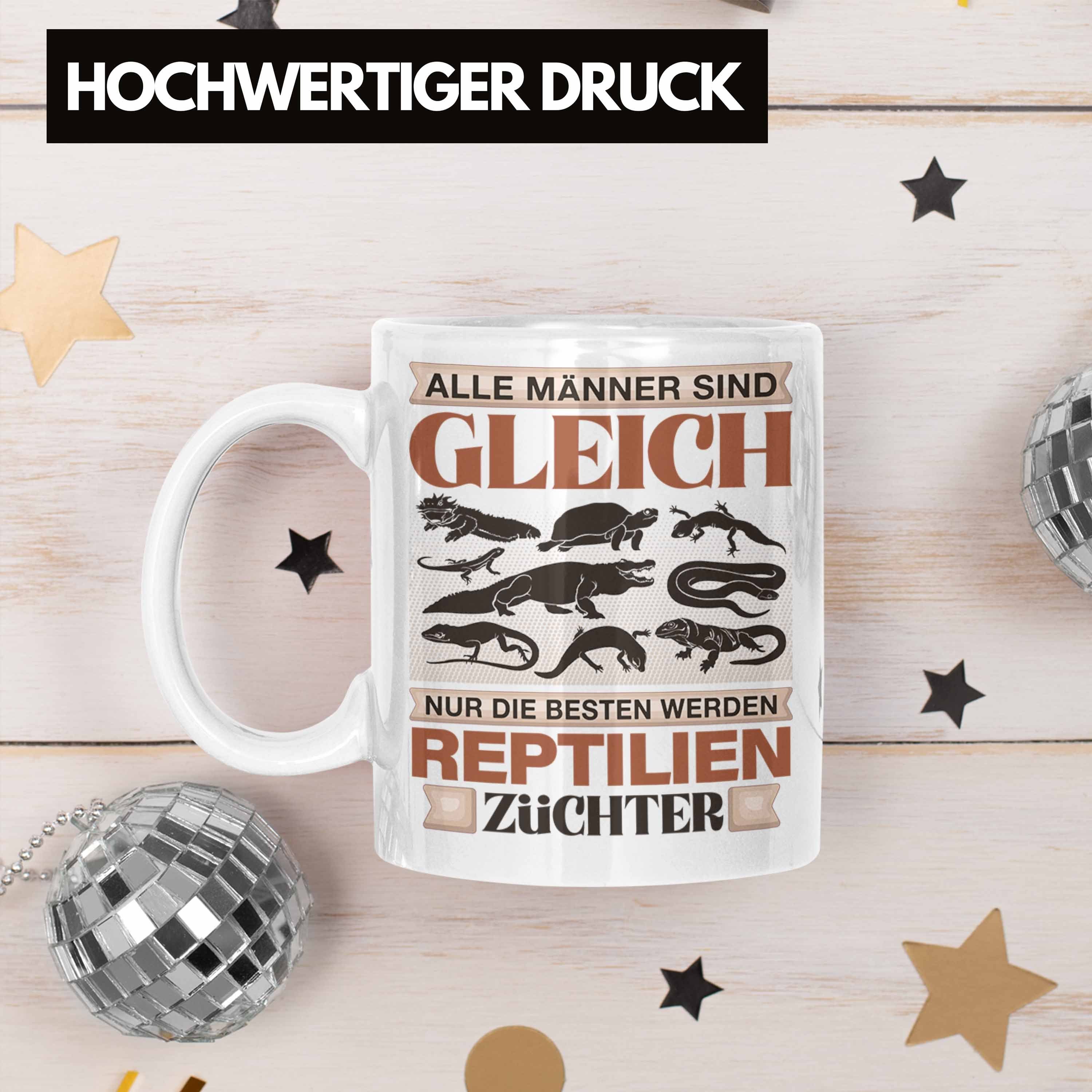 Geschenk Tasse Lustiger Weiss Spruch Geschenk Trendation Züchter Reptilien - Tasse Trendation