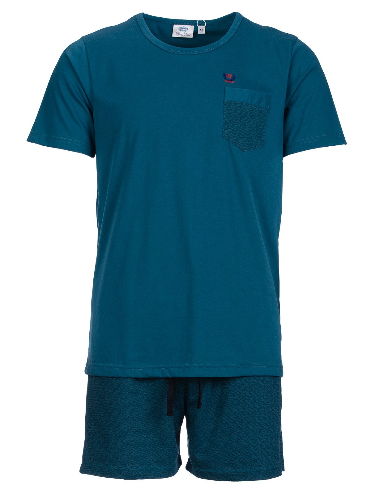 Henry Terre Shorty Paul Dreieck Print Pyjama Set Kurz - Design Shorts – Bild 3 von 5