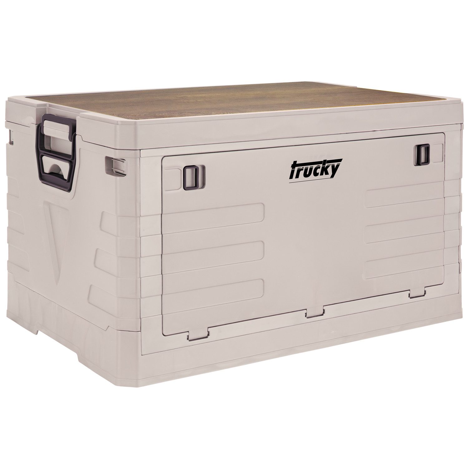 Trucky Faltbox Storage Box 75 L Camping Klappbox Klappkiste 58 x 40 x 33 cm Beige