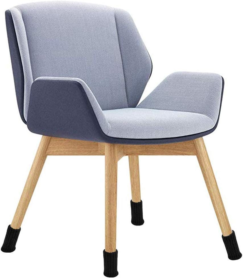 Minicloss Stuhlsocke 24 Stück Stuhlsocken, Elastisch Möbelsocken Gestrickte, (24 St), Antirutsch Pads für Möbel,Tisch, Bodenschutz