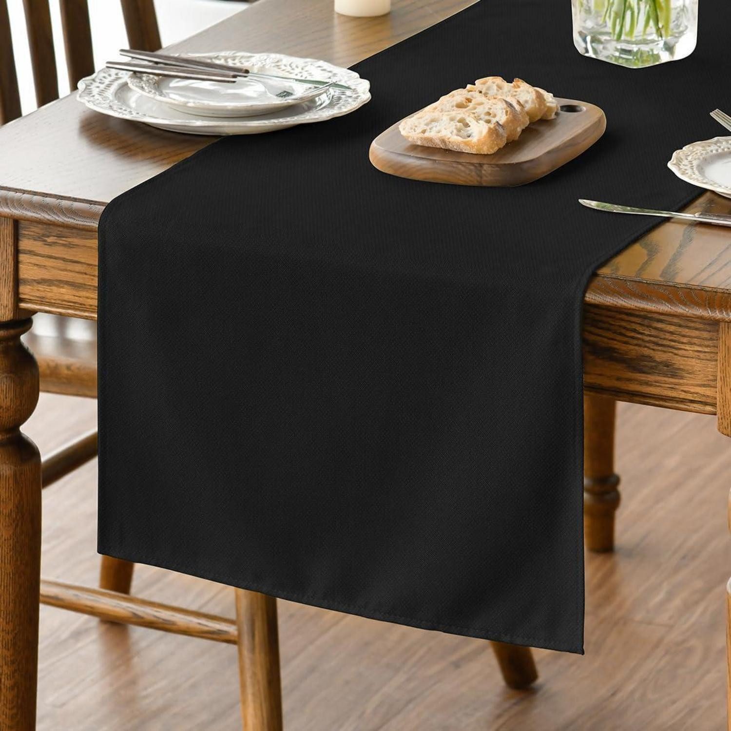 LuxusKollektion Tischläufer Tischläufer Halloween 40x180 Schwarz (1-tlg)