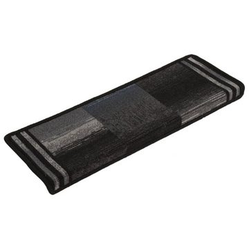 Stufenmatte Treppenmatten Selbstklebend 15 Stk. 65x21x4 cm Schwarz und Grau, vidaXL, Rechteckig, Höhe: 4 mm