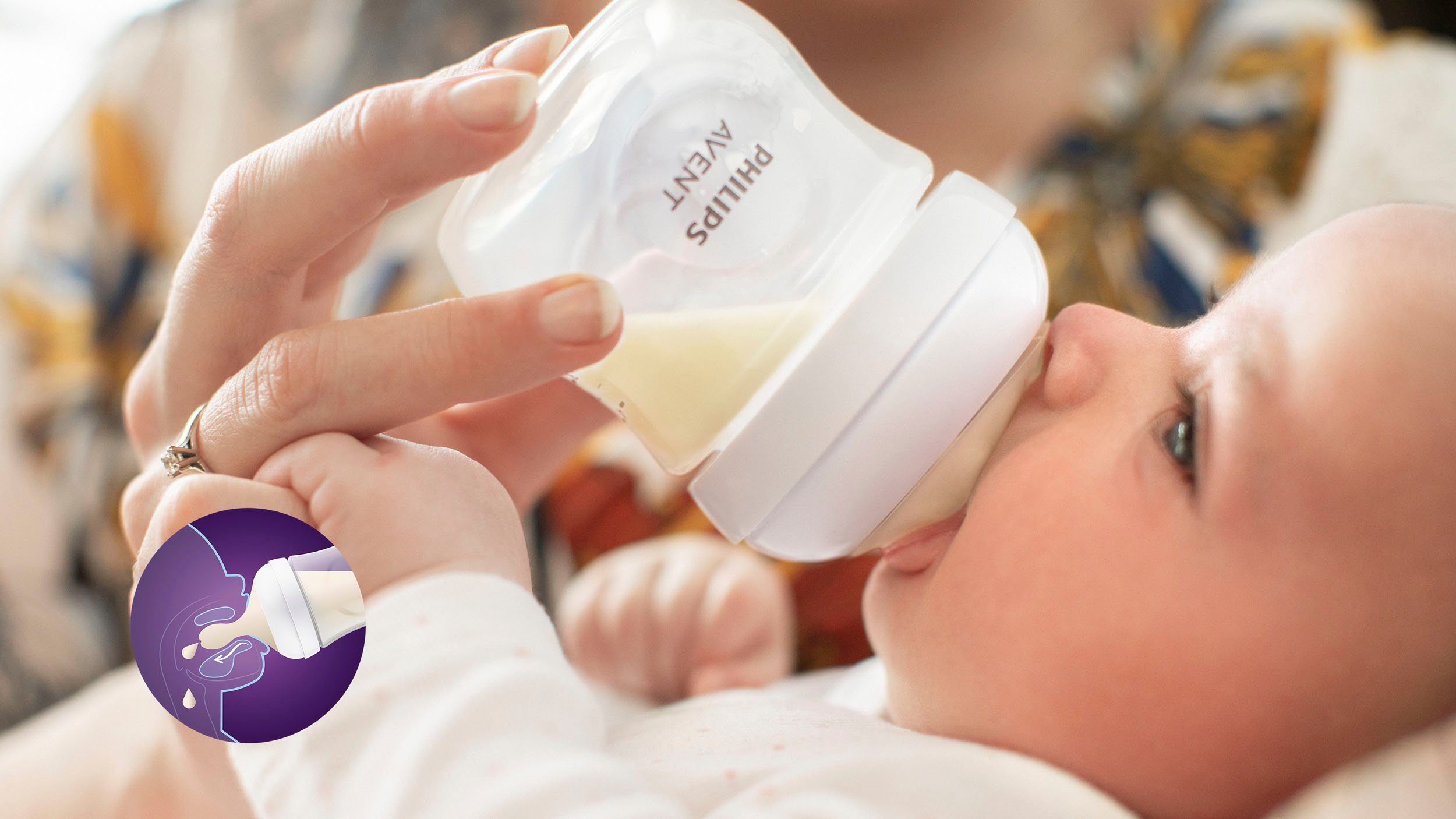 Philips AVENT Babyflasche Natural Glas ultra 3 Glas Neugeborene soft SCD878/11, Schnuller Starter-Set und aus Response Flaschen für