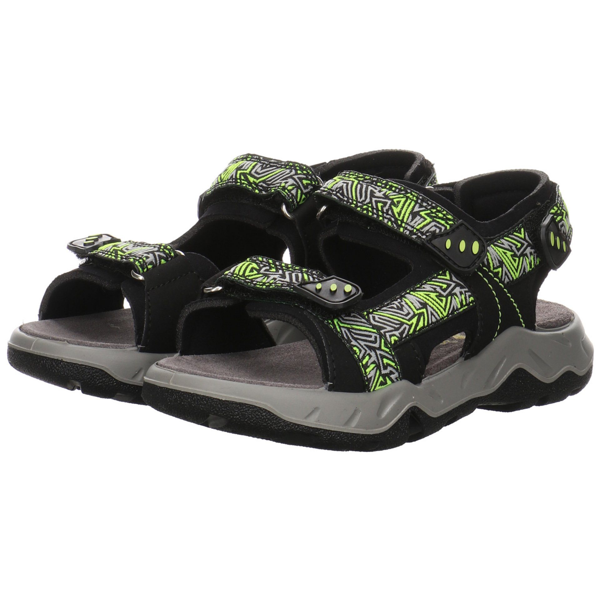 Salamander Lurchi Black Kinderschuhe Sandale Sandalen Odono Schuhe Synthetikkombination Sandale Jungen Multi