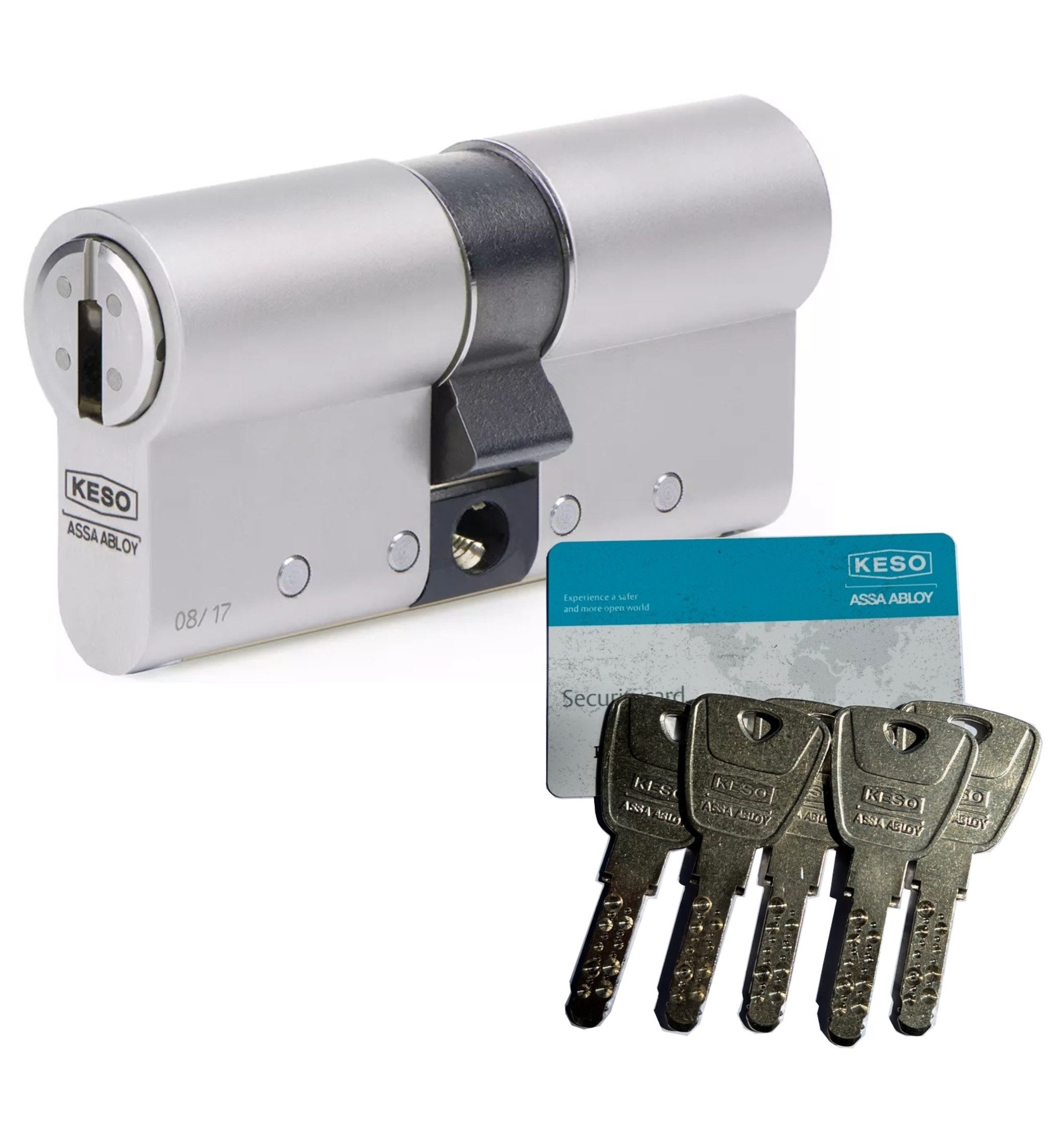 KESO Profilzylinder KESO 8000 Ω Doppelzylinder Professional VdS BZ 81.E15 E16