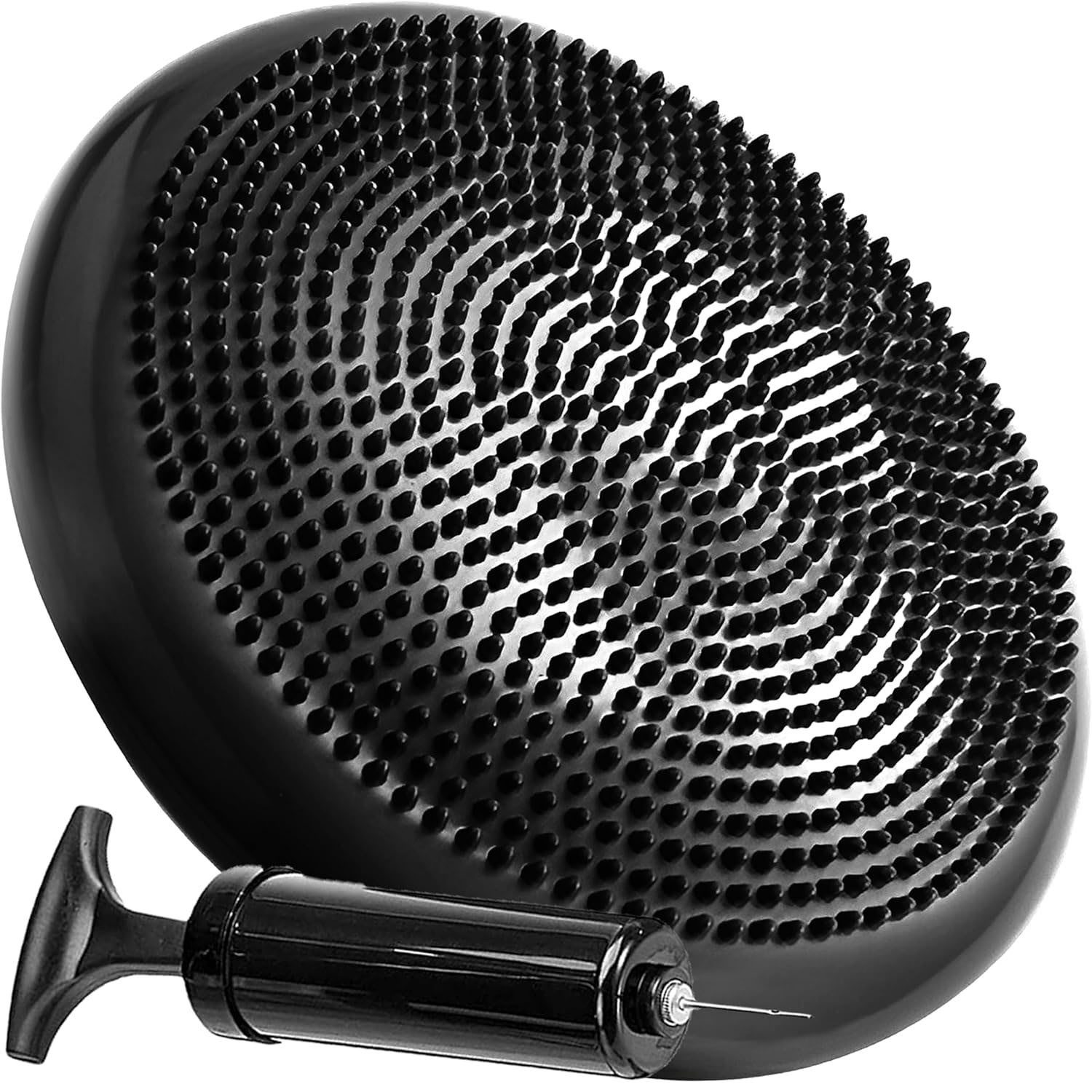 SURFOU Ballsitzkissen mit Pumpe Balancekissen 33cm Luftkissen Sitzkissen Rückenschmerzen, Stärkung Muskulatur Verbesserung Körperhaltung Büro Zuhause Fitness