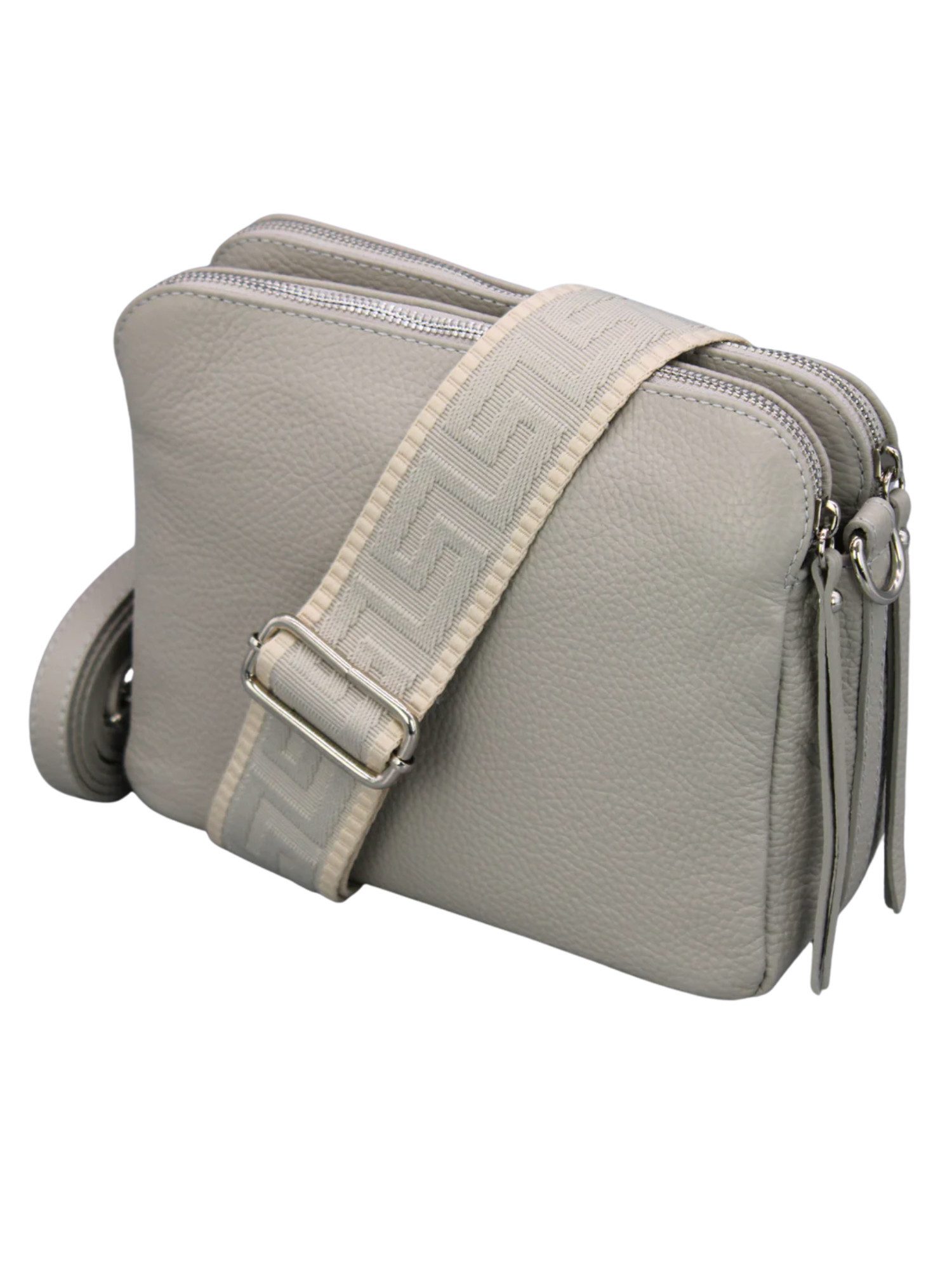 Adel Bags Schultertasche MARA Umhängetasche für Damen, Schultertasche aus Echtleder, hergestellt in Italien, mit 2 Riemen