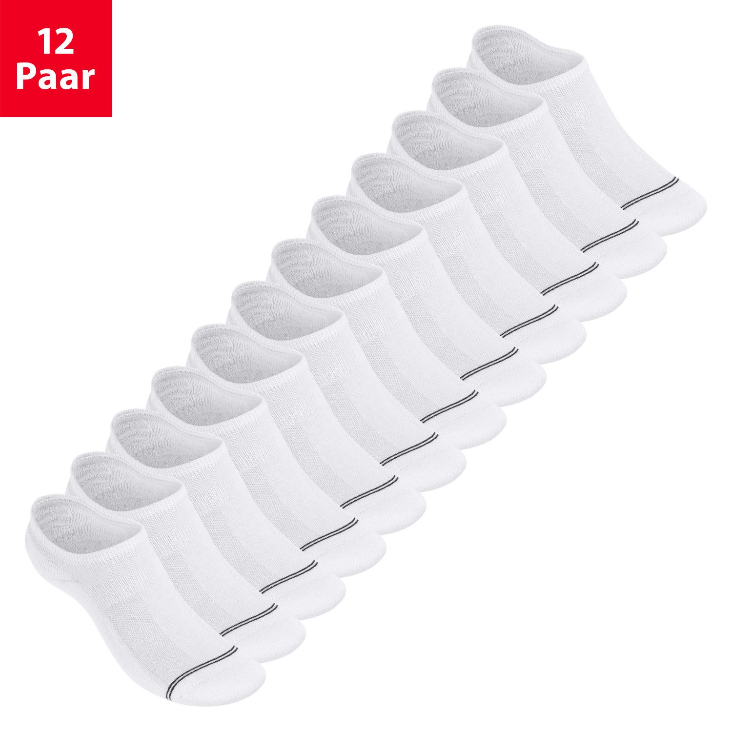 Füßlinge Damen & Herren Füßlinge (6/12 Paar) unsichtbar, Frotteesohle