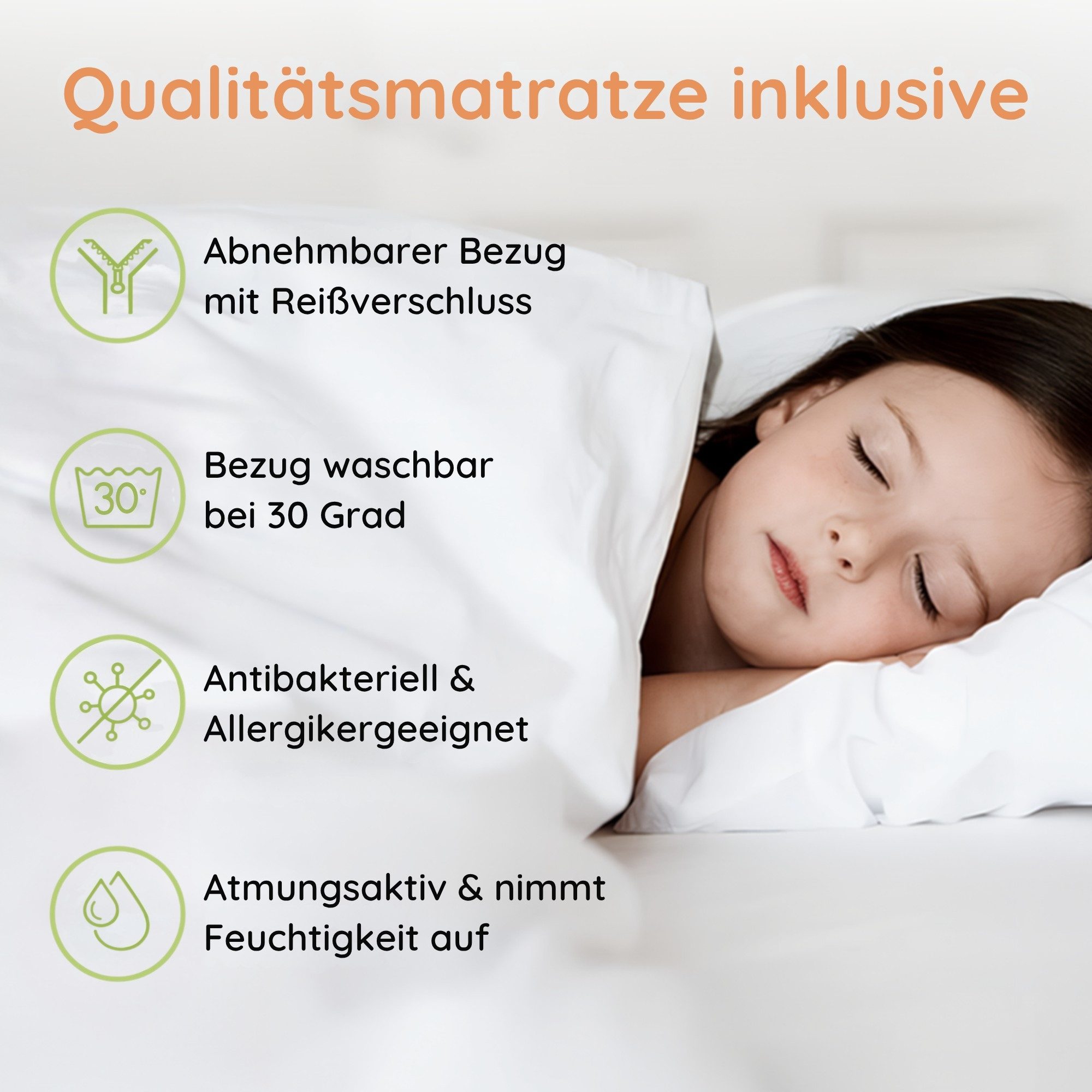 Kids Collective Kinderbett Kinderbett Jugendbett Spider 70x140, 80x160 cm mit Rausfallschutz, Autobett mit Matratze, Lattenrost und Fallschutz 70x140 cm – Bild 3 von 5