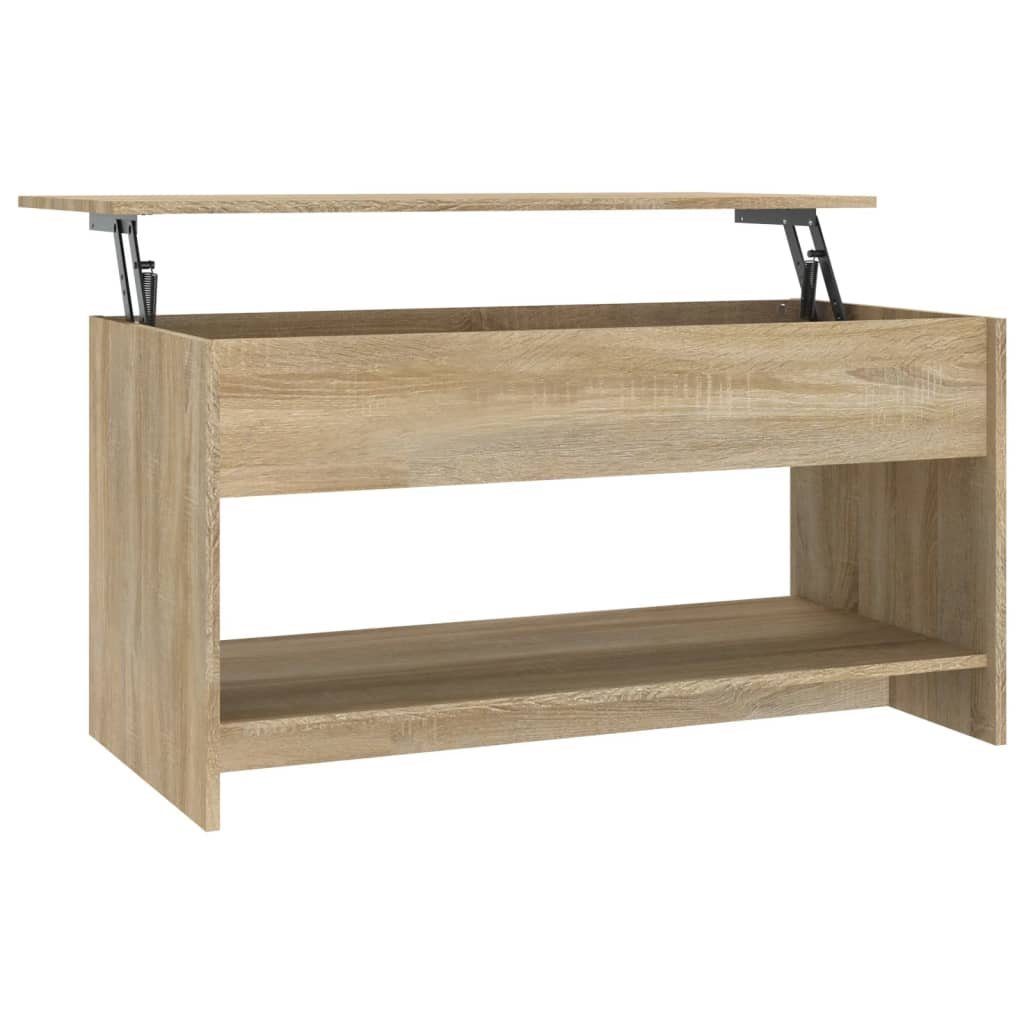 Couchtisch (1-St) Sonoma Holzwerkstoff 102x50x52,5 | Sonoma Sonoma-Eiche Couchtisch Eiche vidaXL cm Eiche