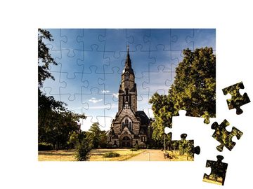 puzzleYOU Puzzle Die Michaelis-Kirche in Leipzig, Sachsen, 48 Puzzleteile, puzzleYOU-Kollektionen