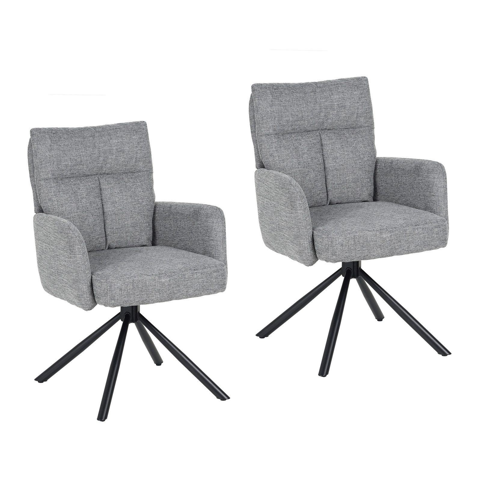 HTI-Living Esszimmerstuhl Esszimmerstuhl Kyra Hellgrau 2er-Set (Set, 2 St), günstig online kaufen