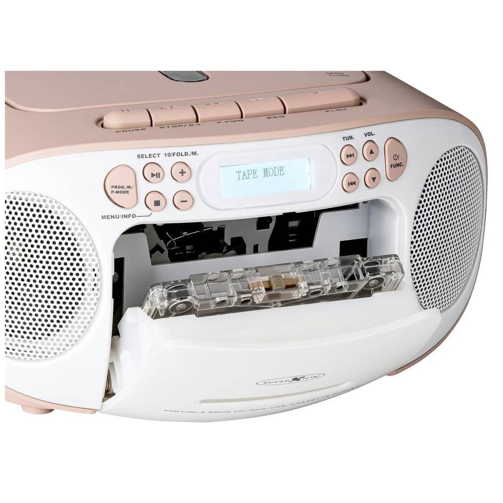AUX, Reflexion CD, RCR2260DAB UKW CD-Radio DAB, weiß/pink Radio DAB+, DAB+,