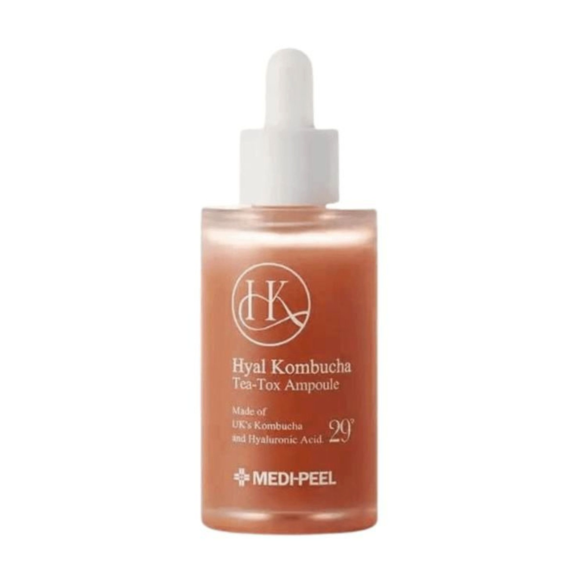 Medi-Peel Gesichtsserum MEDI-PEEL, Hyal Kombucha Tea-Tox Ampoule - 50 ml, Entgiftende Kombucha-Hyaluron-Ampulle für müde Haut