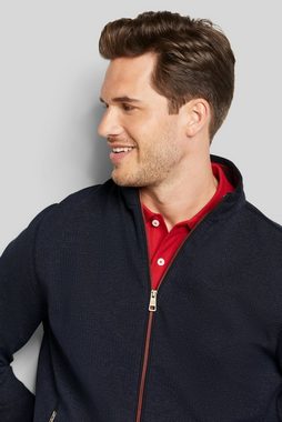 bugatti Sweatjacke mit Stehkragen