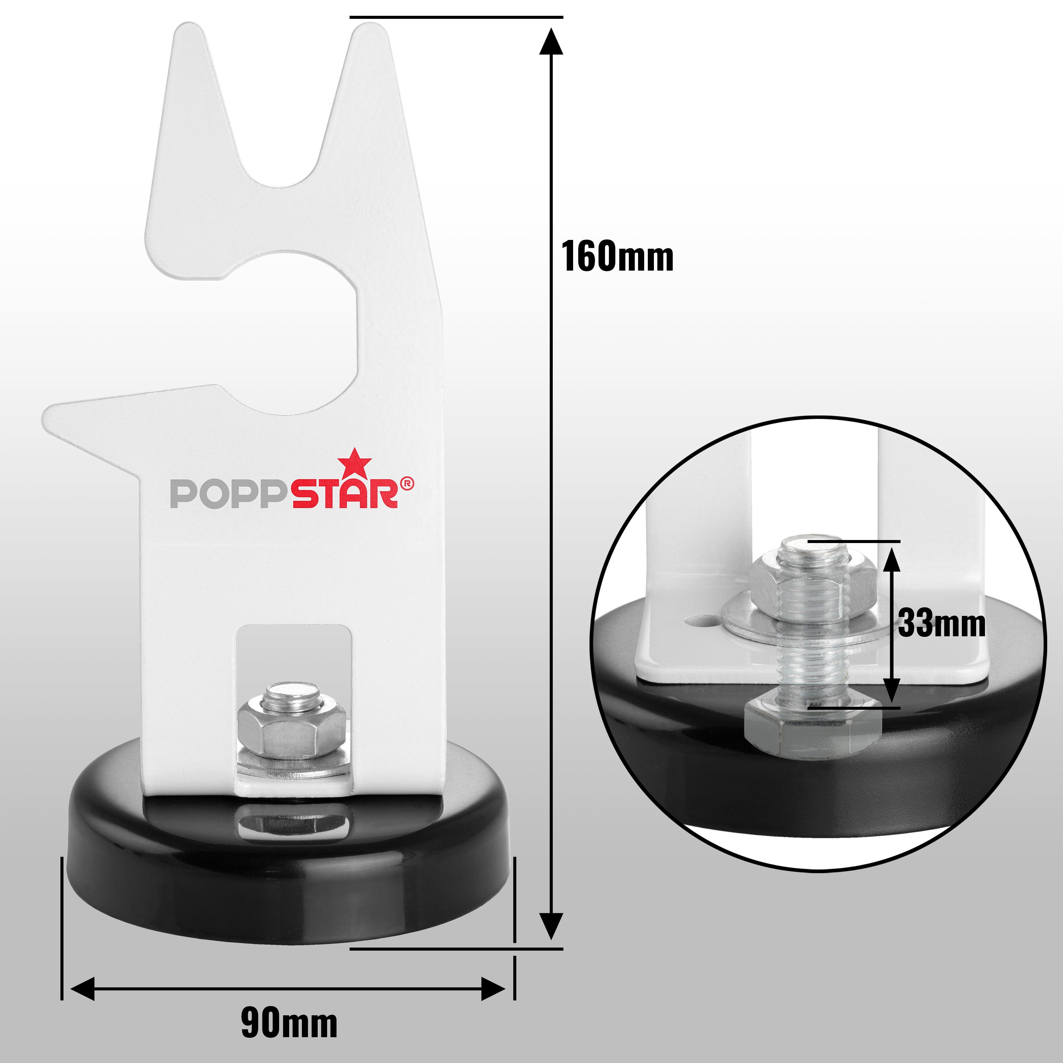 Poppstar Brennerhalterung für WIG/MIG/Plasma Schweißbrennerhalter, Befestigung Schweißtisch) (mit Magnet-Standfuß zur am