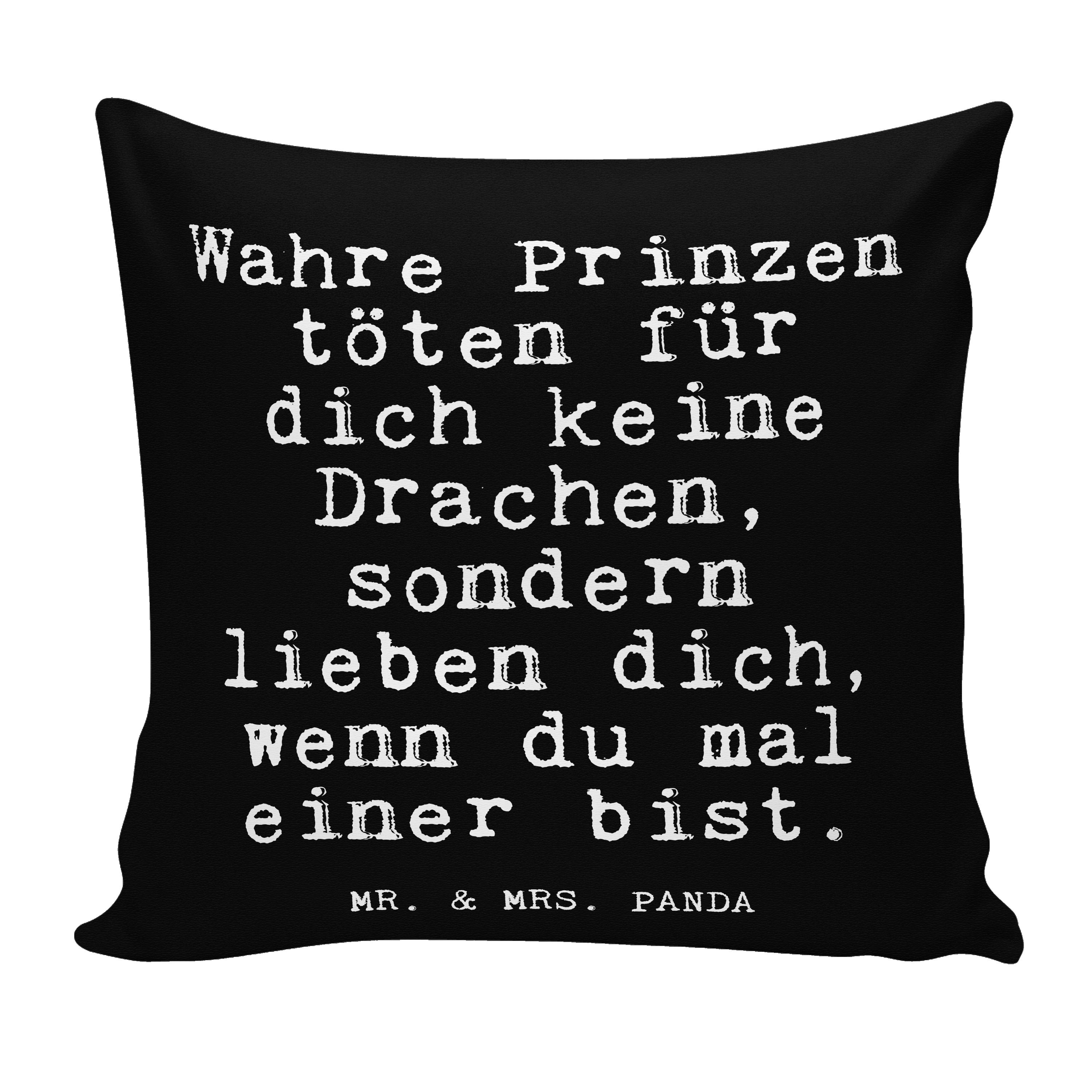 Mr. & Mrs. Panda Dekokissen »Wahre Prinzen töten für... Schwarz