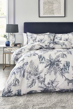 Bett-Set, Set aus Bettbezug und Kissenbezug mit Blumen- und, Next