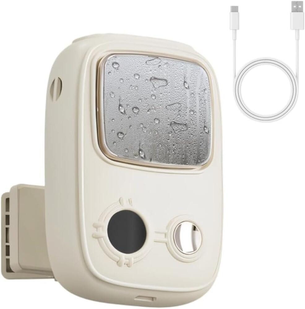 FELIXLEO Mini USB-Ventilator 3in1 Nackenventilator Kühlung Mini Klimaanlage USB Clip 360 Grad Reise