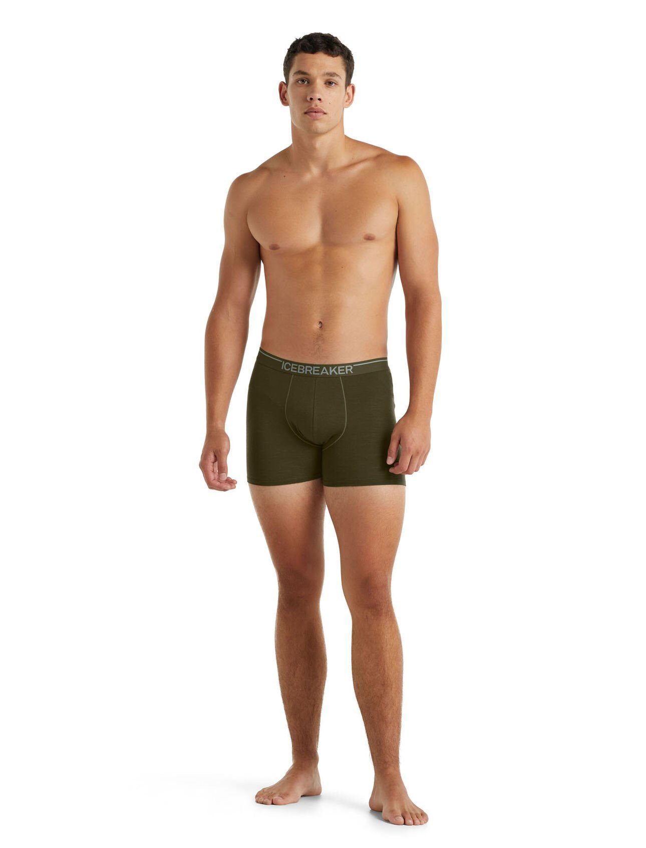 Icebreaker Boxershorts Anatomica (Merinowolle) Unterwäsche lodengrün Herren