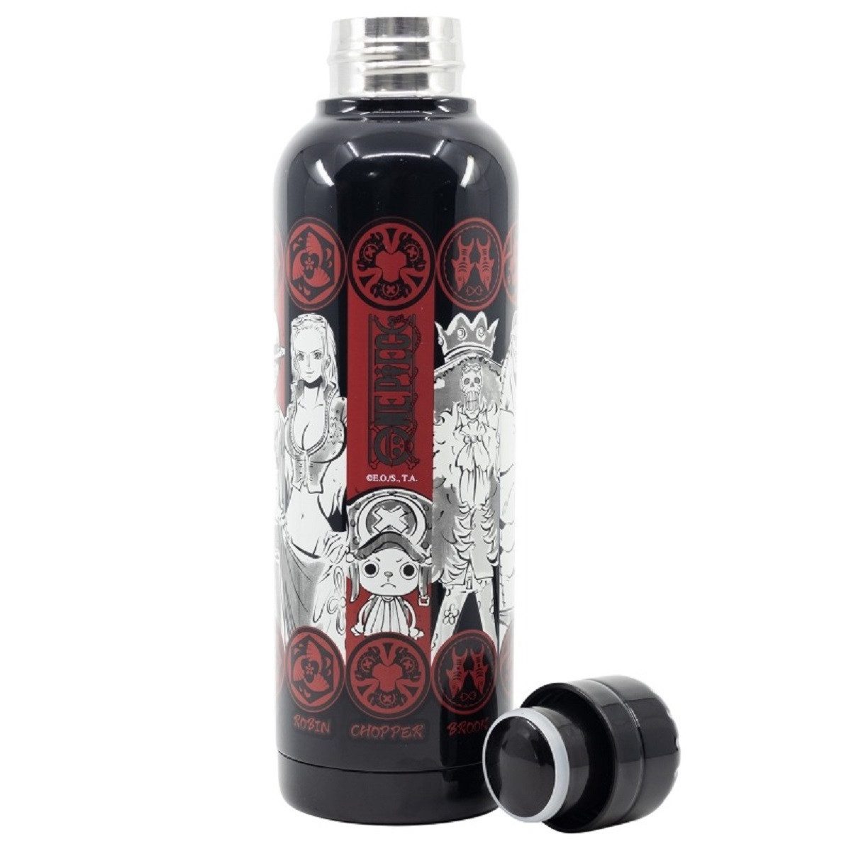 One Piece Anime Trinkflasche Isolierte Edelstahl Thermotrinkflasche 515 ml, Edelstahl