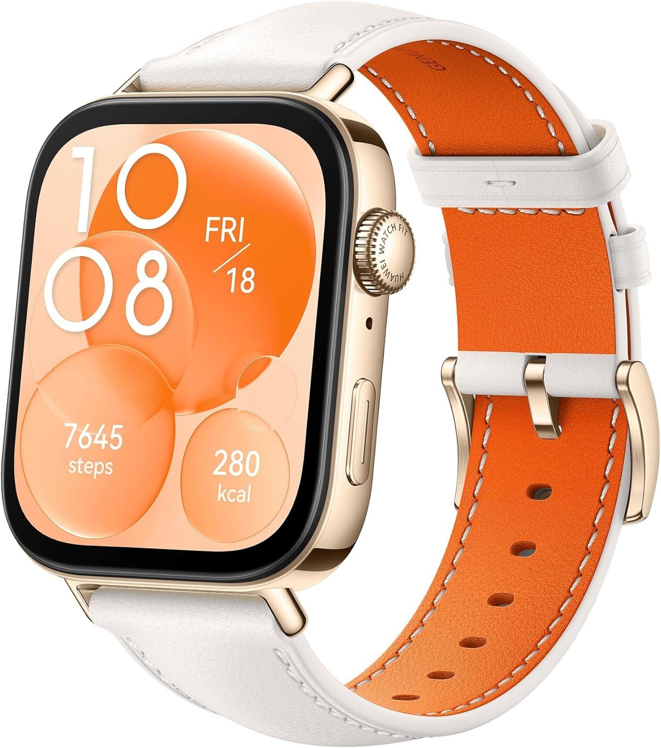 Huawei HUAWEI FIT3 Smartwatch (4,6 cm, Android iOS), Ultraflache Smartwatch mit AMOLED-Display und Fitnessfunktionen