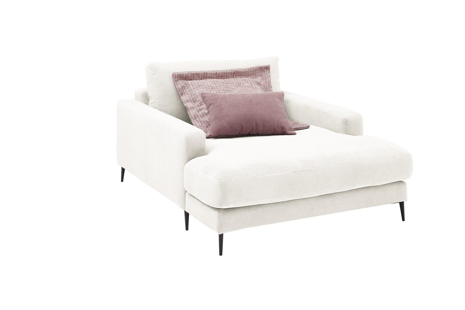 KAWOLA Relaxsessel CARA, Longseat Feincord verschiedene Farben