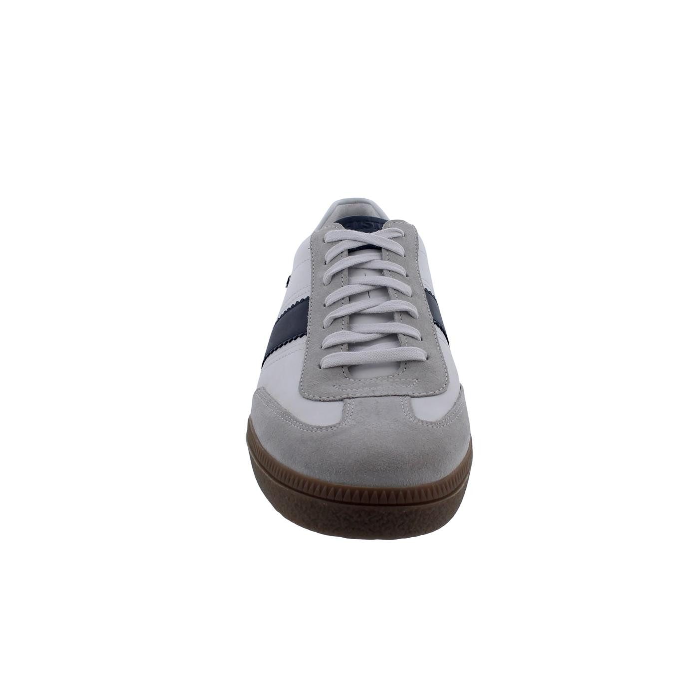 Mephisto Mephisto Elyo Sneaker, Velours- / Glattleder kombi., hellgrau weiß bla Schnürschuh