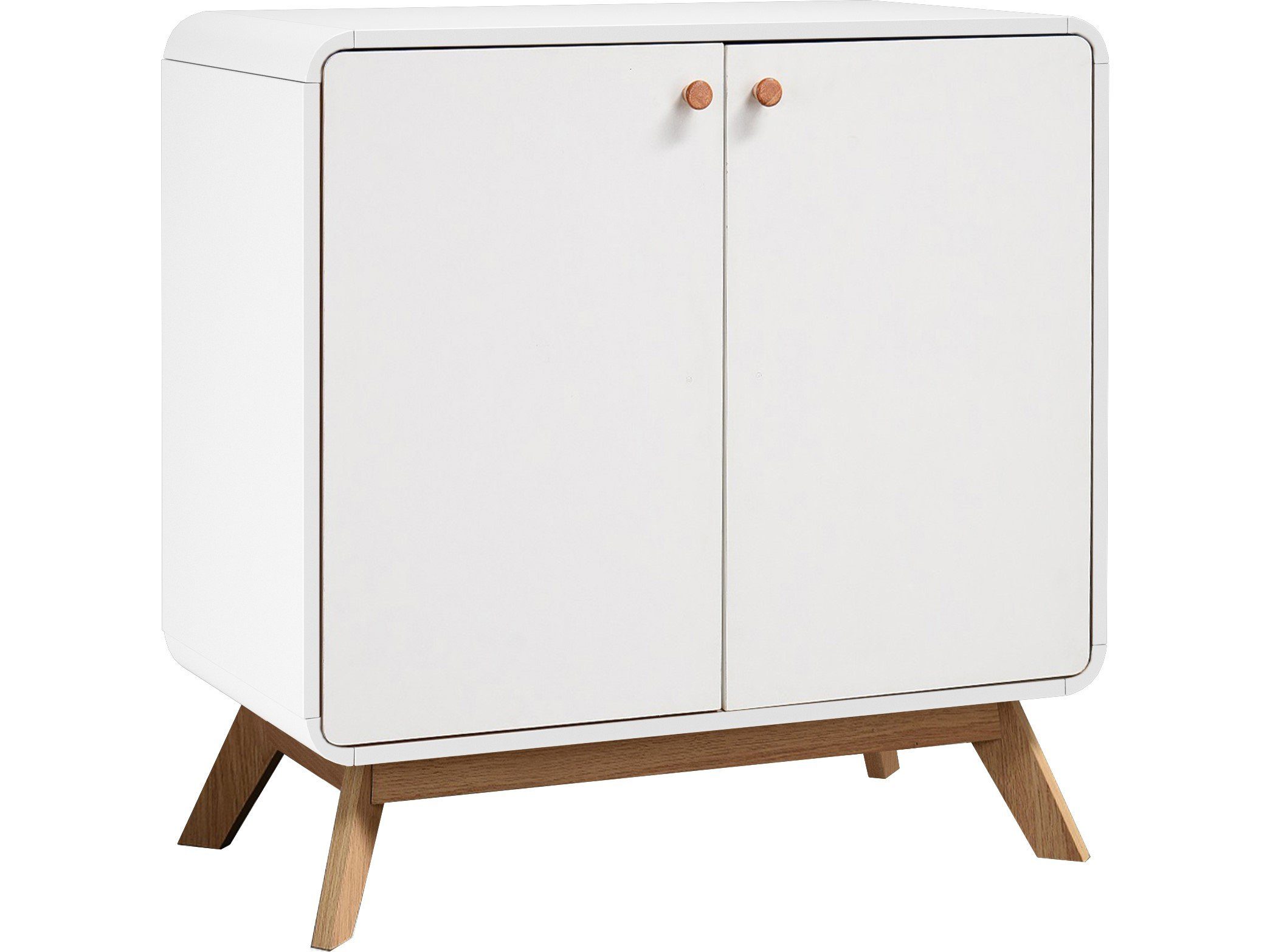 loft24 Beistellschrank Caitlin mit 2 Türen im Skandinavischen Design