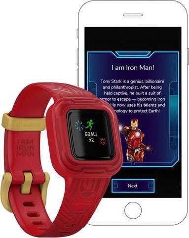 Garmin vivofit jr. Man Rot 3 | (Proprietär) Iron Smartwatch
