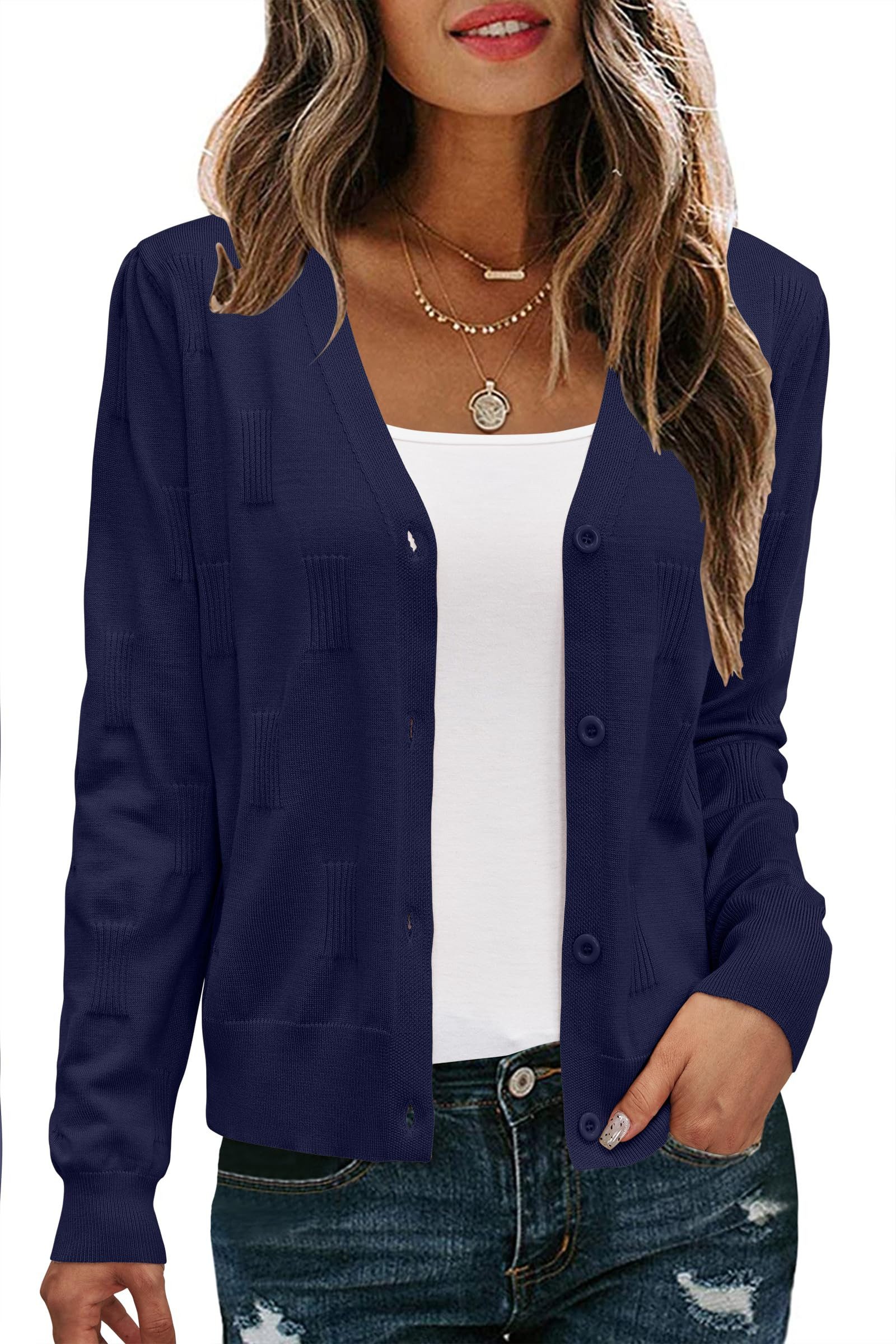 Arach&Cloz Langarmshirt Arach&Cloz Damen V-Shirt Weicher günstig online kaufen