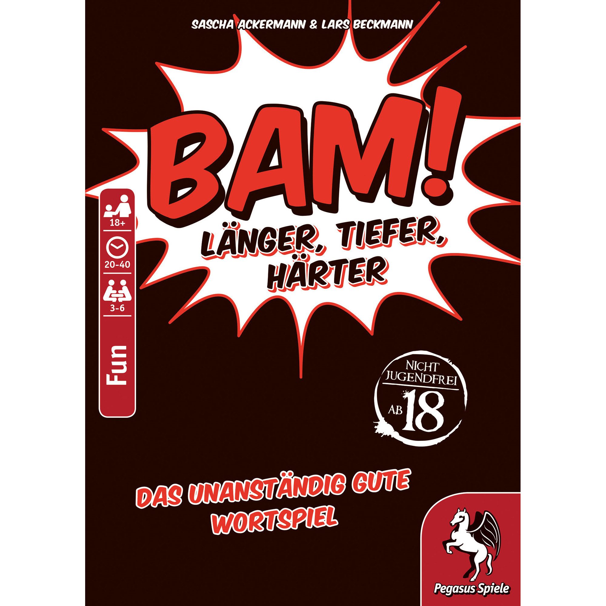 Pegasus Spiel Pegasus BAM! - Länger, Tiefer, Härter, Partyspiel