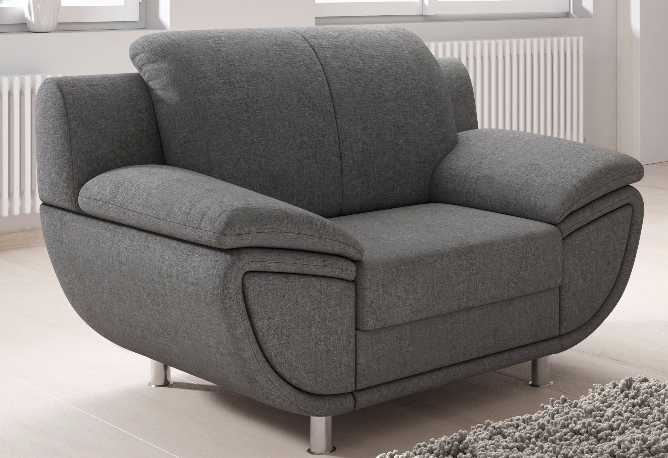 TRENDMANUFAKTUR Sessel Rondo II, Loungesessel zeitlos günstig online kaufen