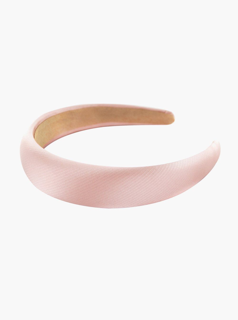 axy Haarreif Breiter Haarreif mit Stoff gepolstertes Metallicfarbe, Vintage Damen Haareifen in Metallic-Optik Haarband