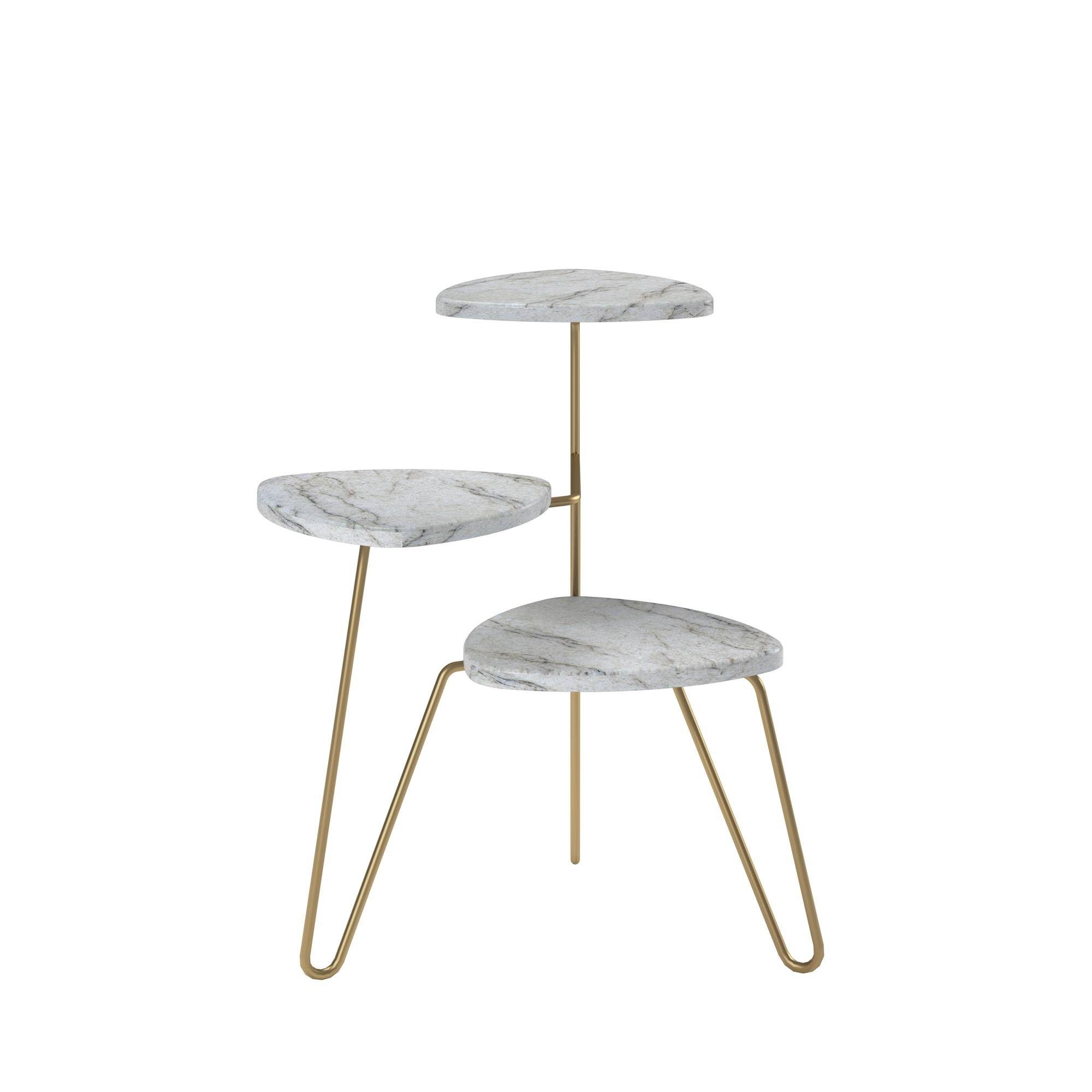 loft24 Pflanzentreppe Athena, Pflanzenregal in Marmoroptik, günstig online kaufen