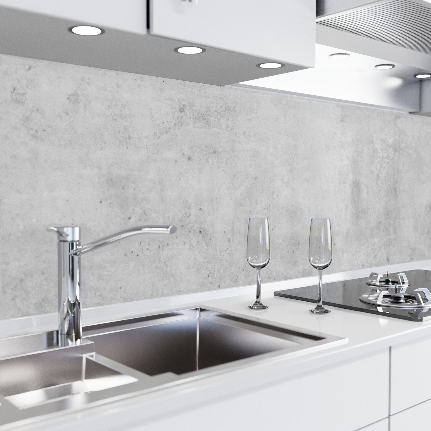 danario Küchenrückwand selbstklebend - Matt - Spritzschutz Küche - versteif günstig online kaufen